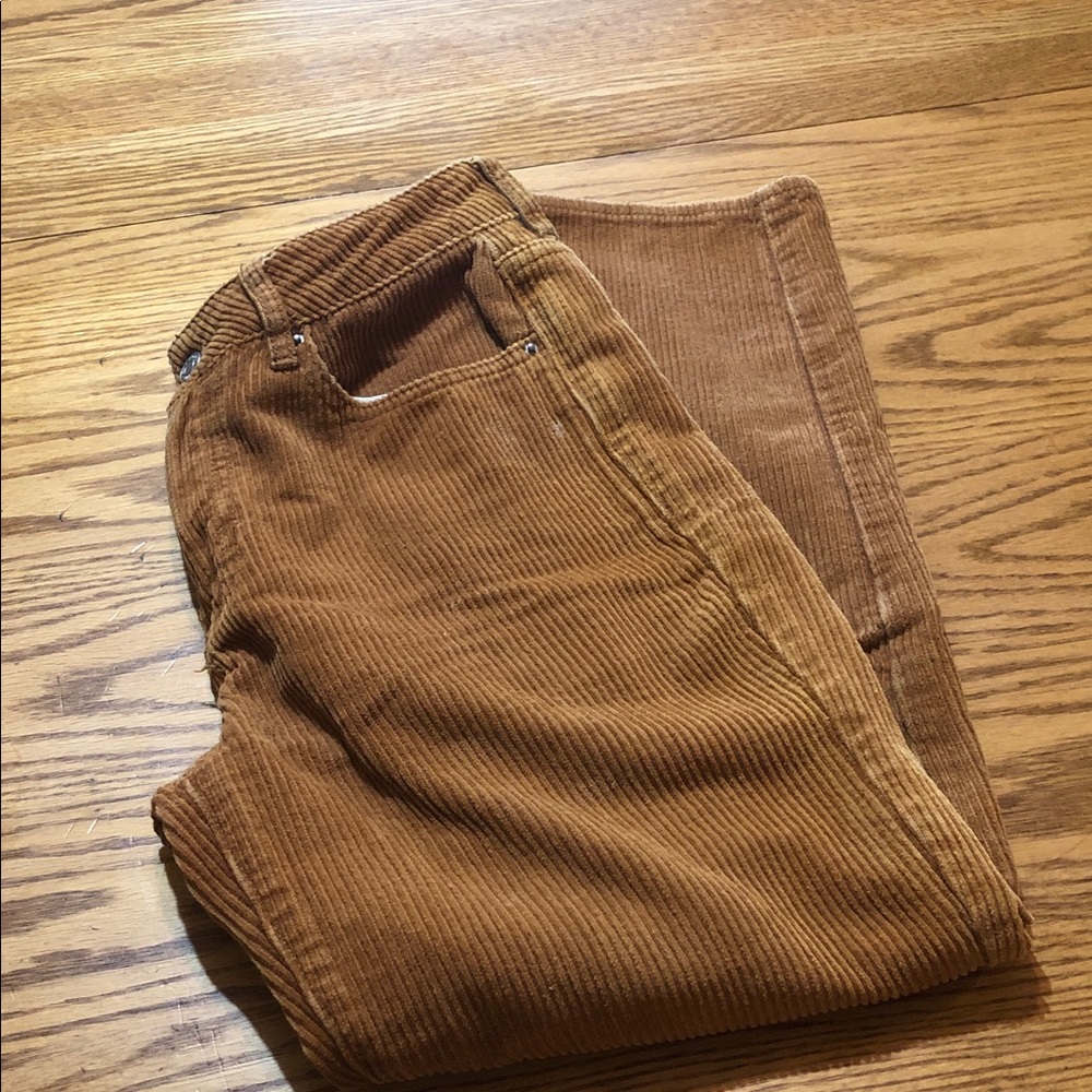 PacSun Women's Corduroy Pants in Caramel Brown